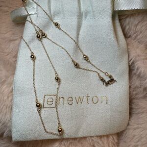 eNewton Gold Beaded Necklace